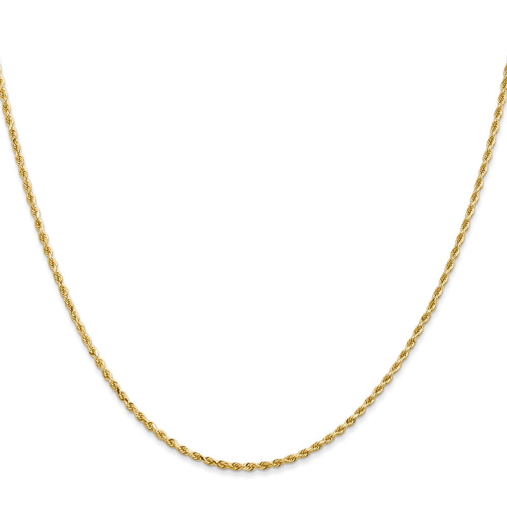 10K 1.5mm Diamond-cut Rope Chain