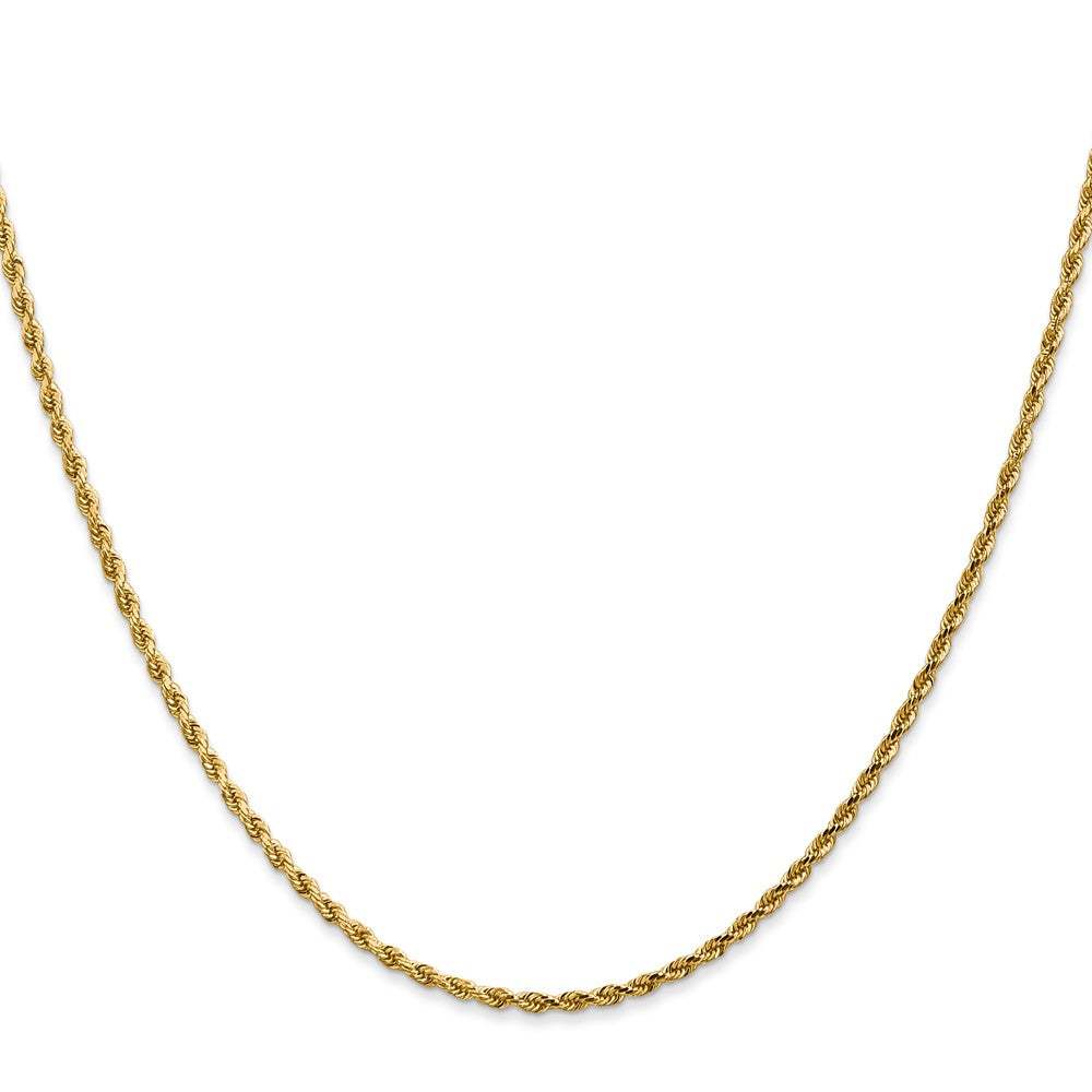10K 1.75mm Diamond-cut Rope Chain