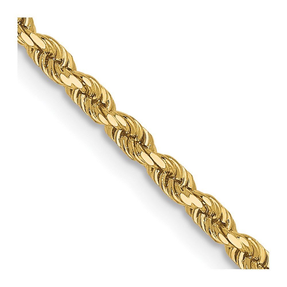 10K 1.75mm Diamond-cut Rope Chain