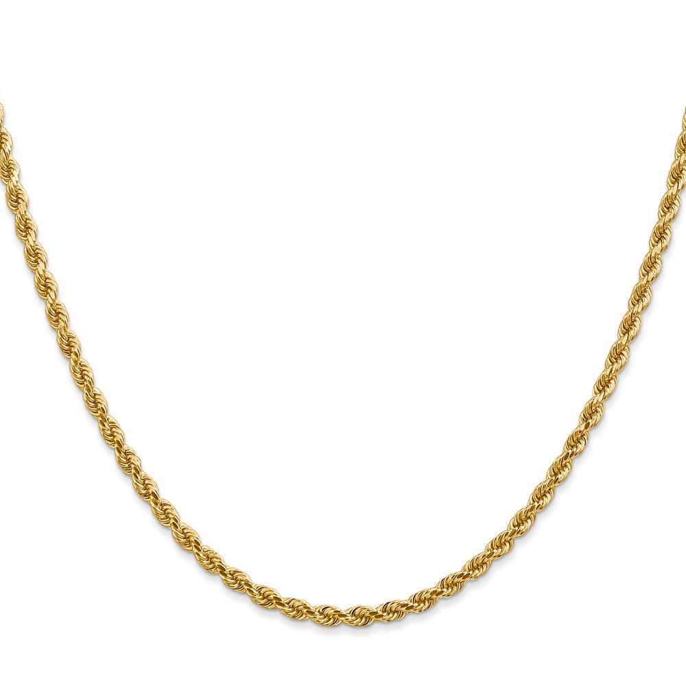 10K 2.75mm Diamond-cut Rope Chain