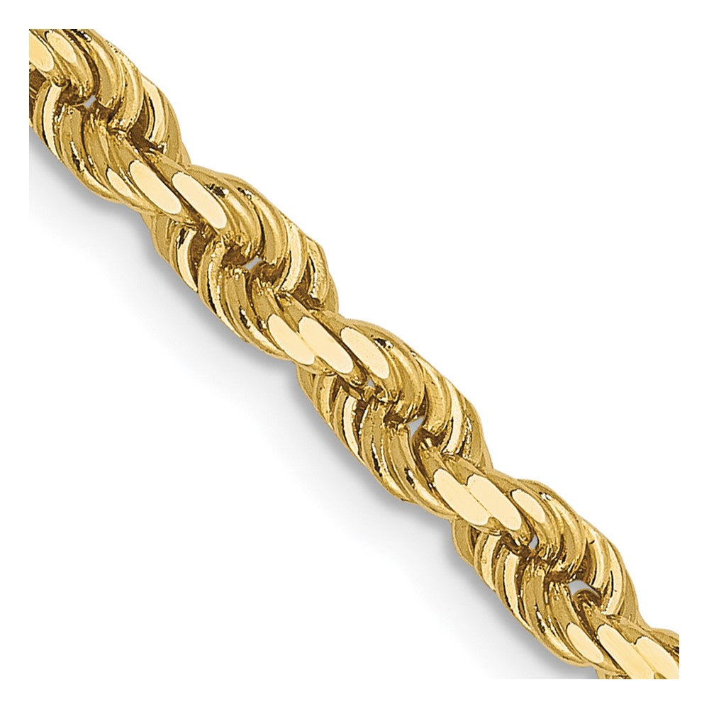 10K 3.0mm Diamond-cut Rope Chain