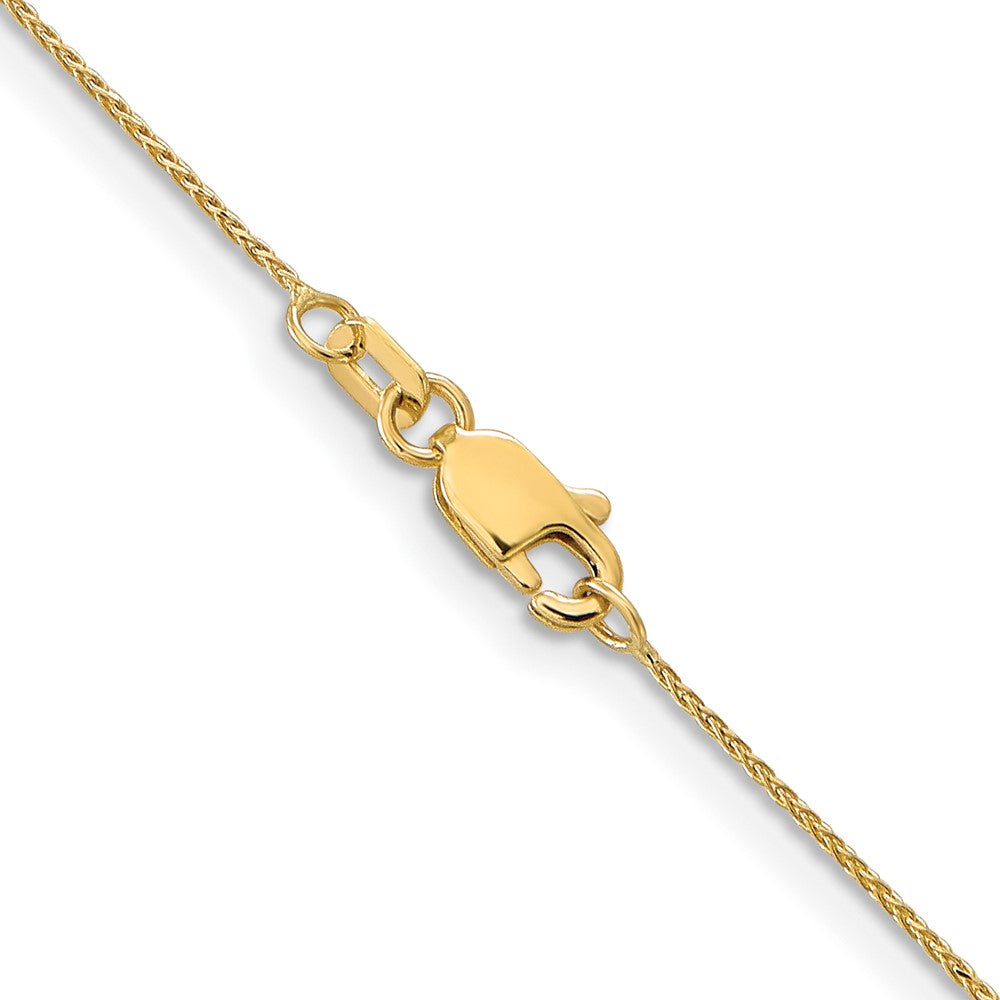 10K .85mm Diamond-cut Spiga Chain