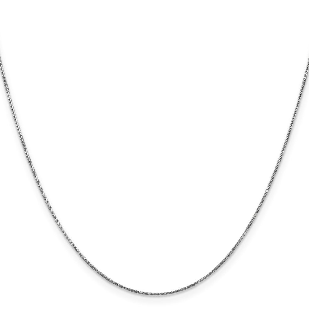 10K White Gold .85mm Diamond-cut Spiga Chain