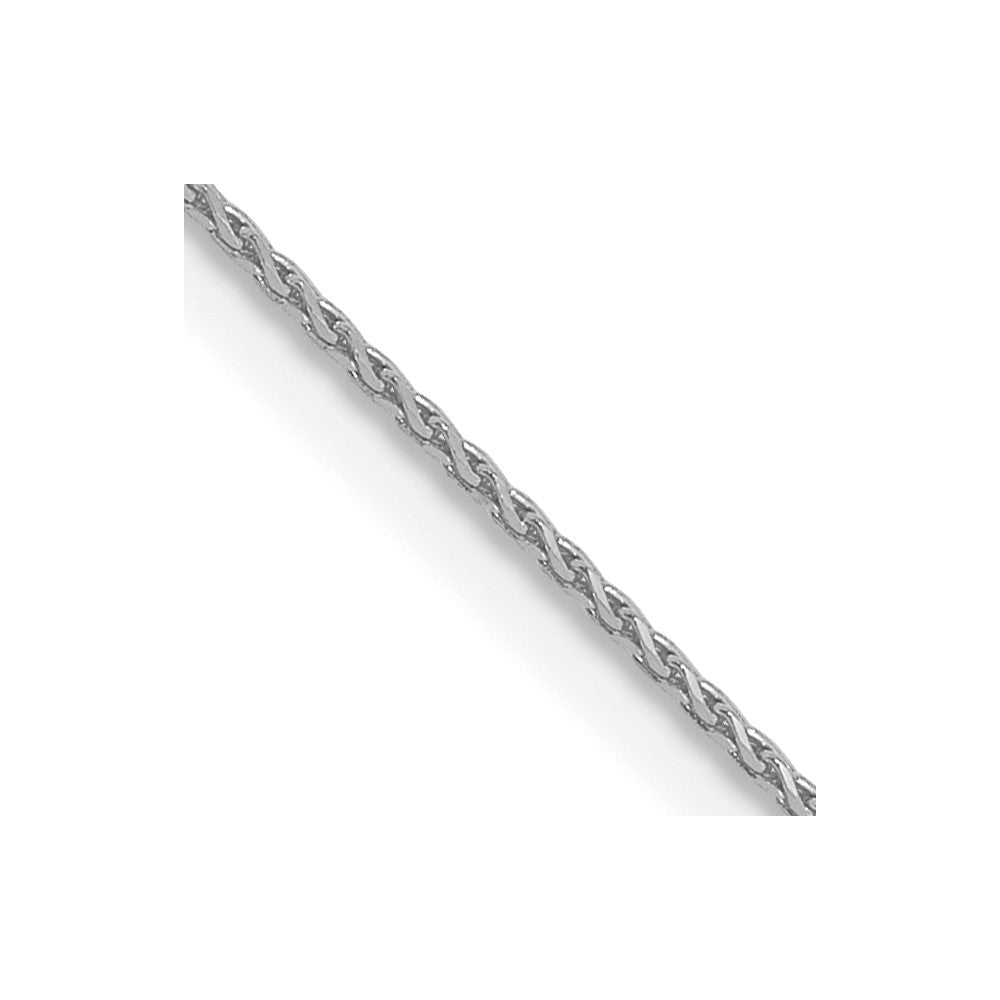 10K White Gold .85mm Diamond-cut Spiga Chain