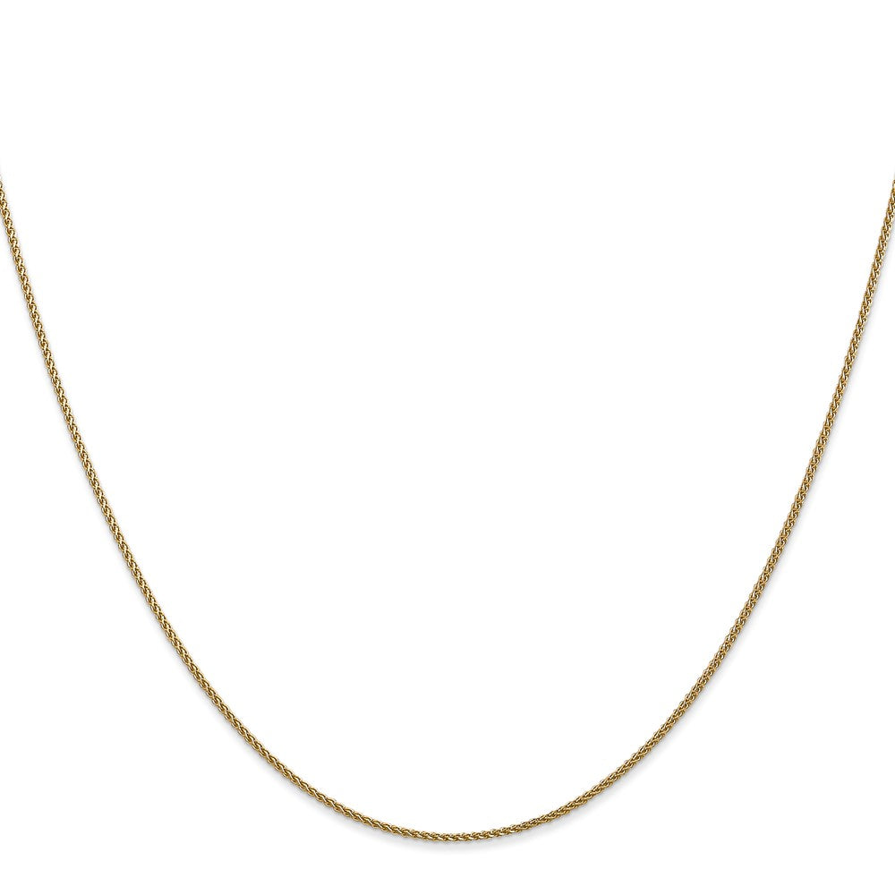 10K 1mm Diamond-cut Spiga Chain