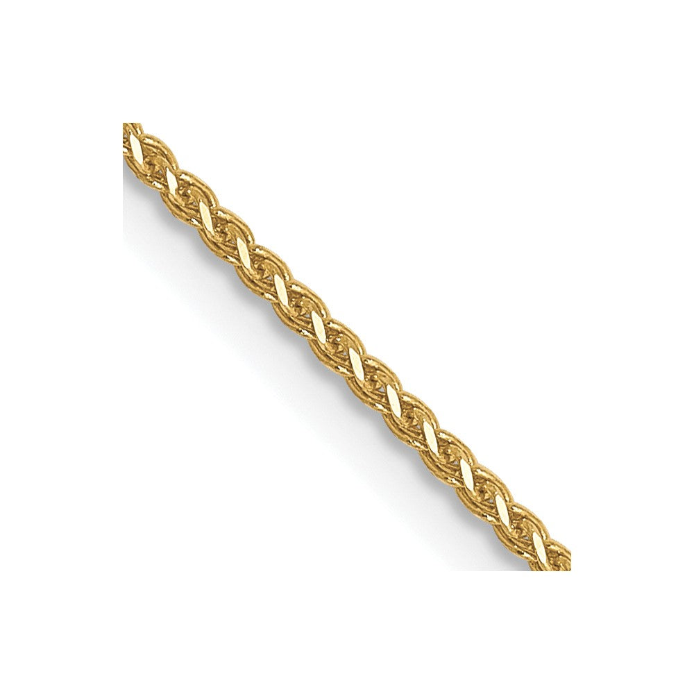 10K 1mm Diamond-cut Spiga Chain