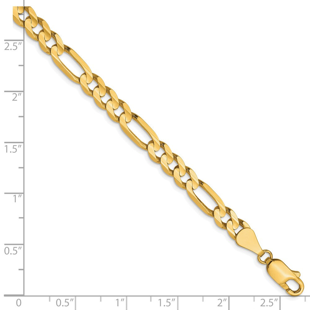10K 5.5mm Concave Open Figaro Chain