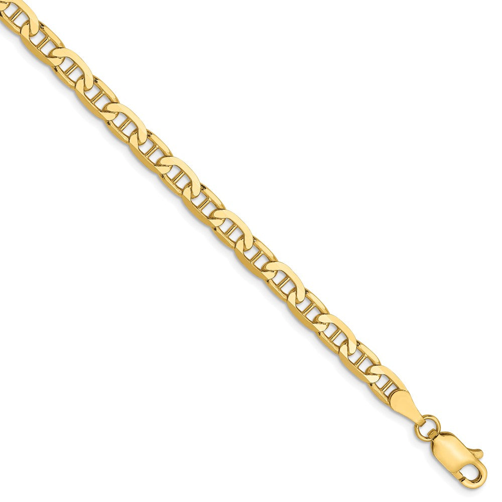 10K 3.75mm Diamond-cut Concave Anchor Chain