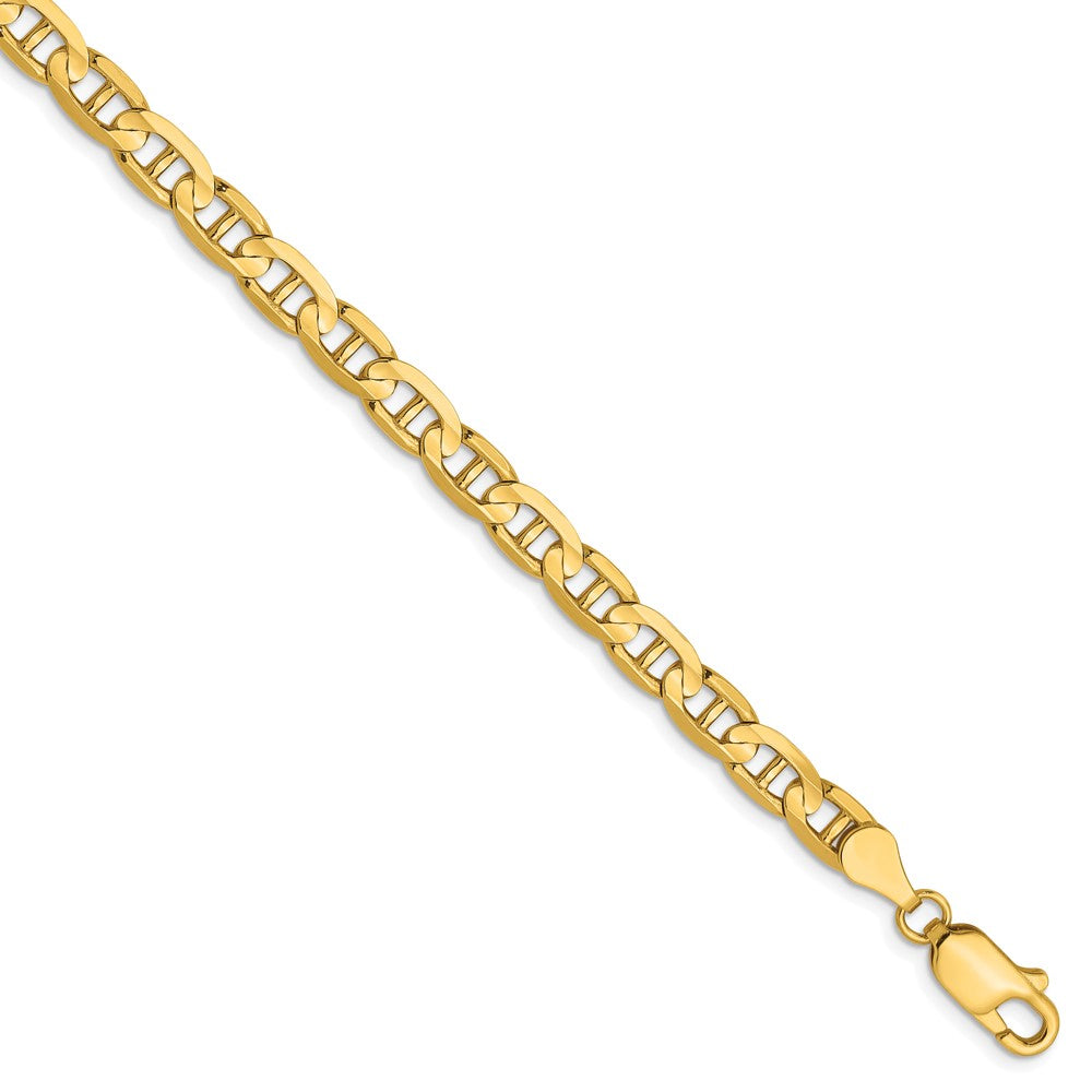 10K 4.5mm Diamond-cut Concave Anchor Chain