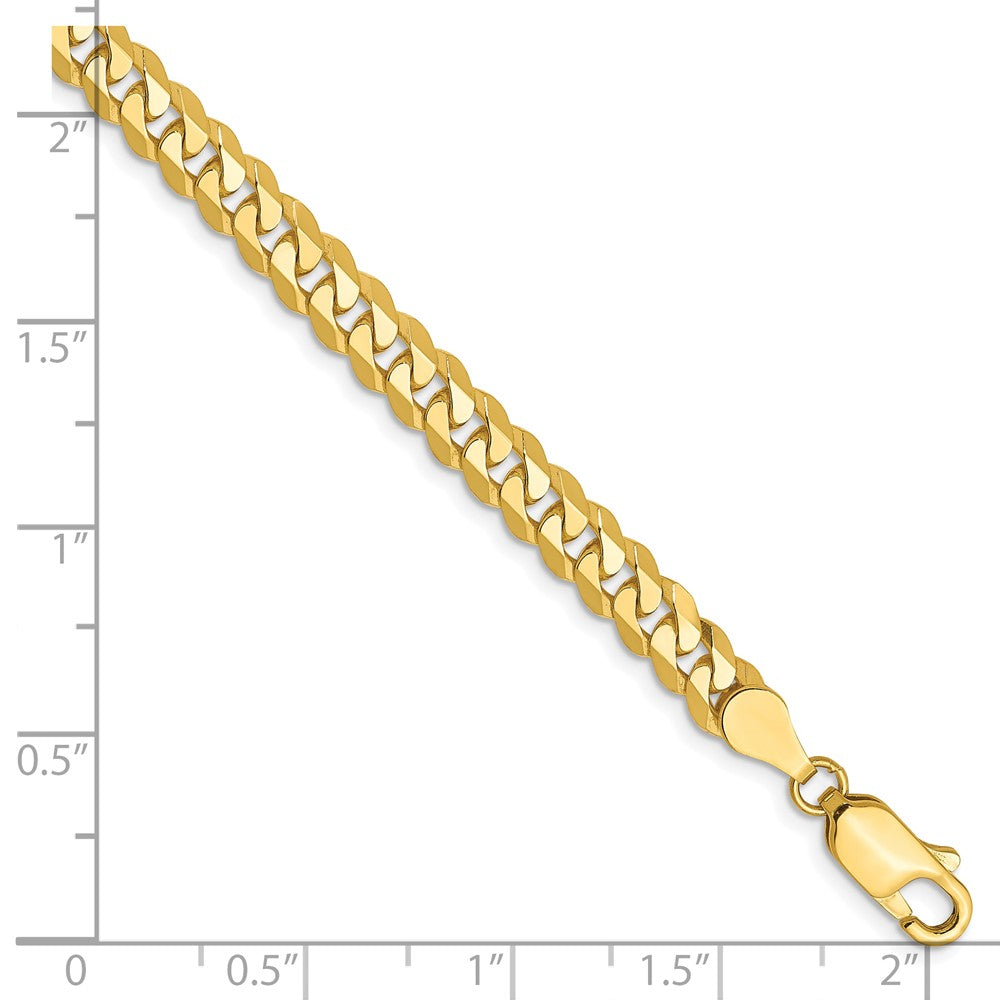 10K 4.75mm Flat Beveled Curb Chain