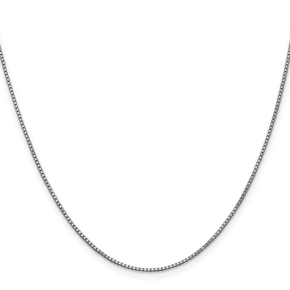 14K White Gold 1.05mm Box Chain