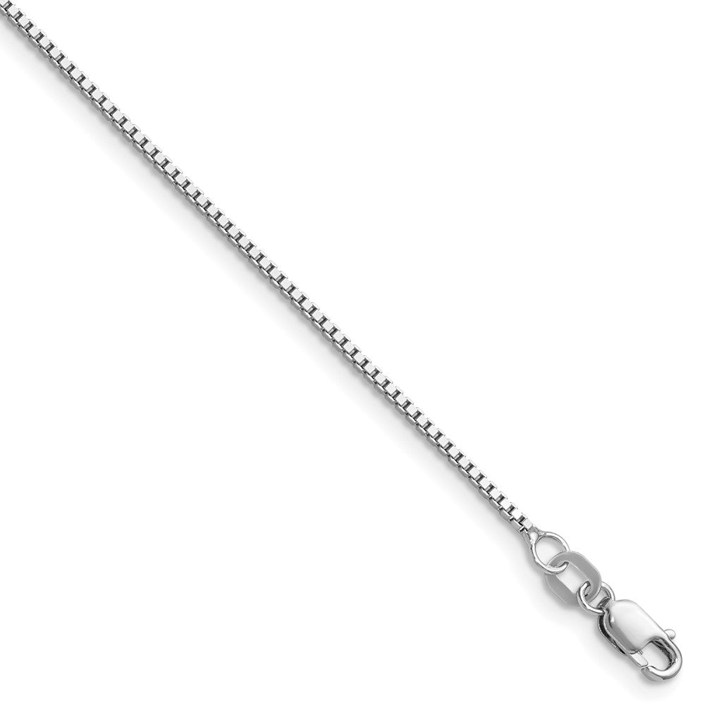 14K White Gold 1.05mm Box Chain
