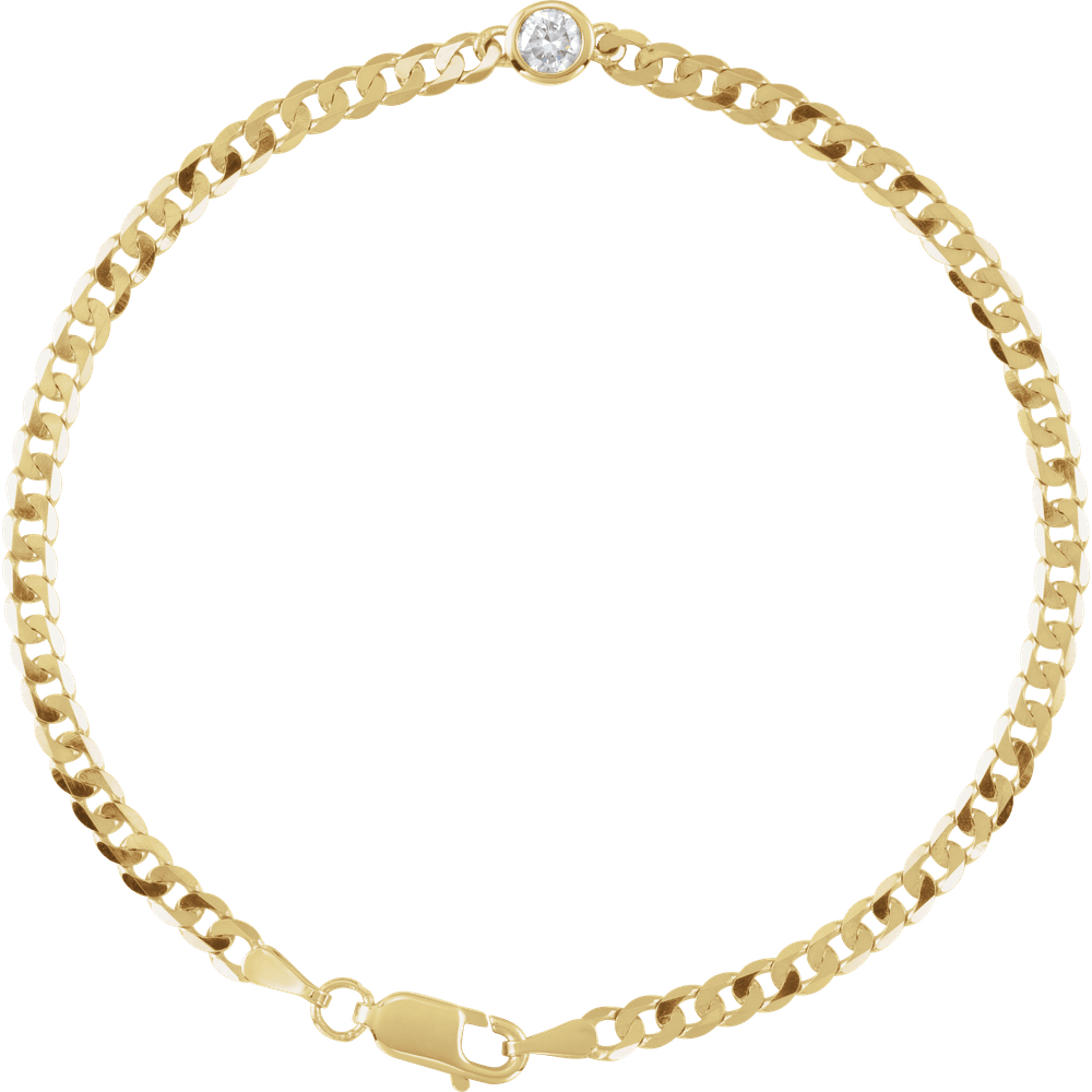 Noéline Pavé 14K Yellow Gold Natural Diamond Link Bracelet