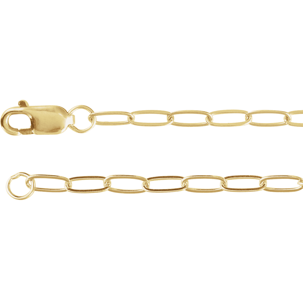 Élan 2.1 mm Paperclip Chain 14K Gold or Gold-Filled