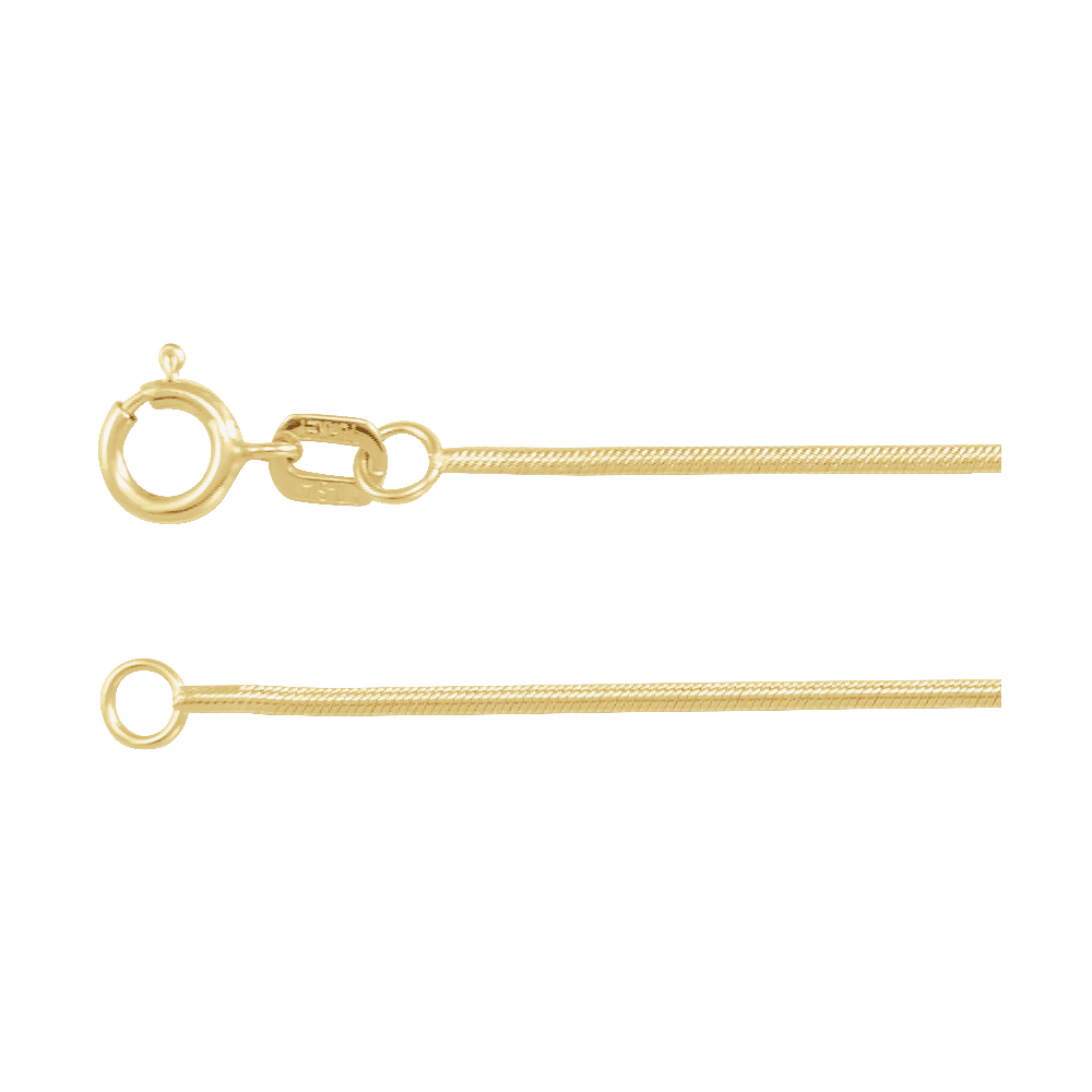 Fil de Soie 1 mm Gold-Filled & Solid 14K Gold Snake Chain