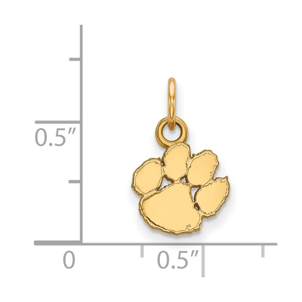 10K Gold Clemson University XS Pendant