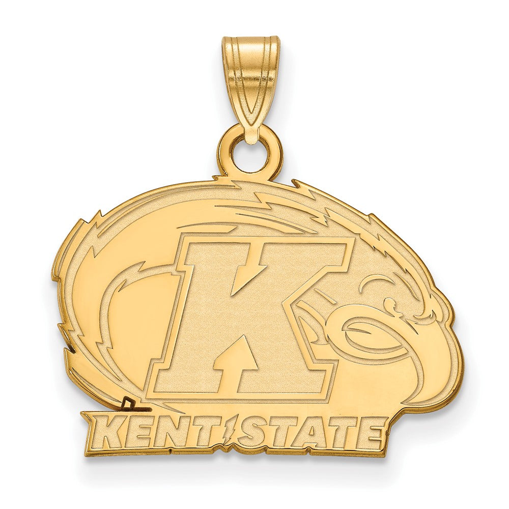 Sterling Silver Gold-plated Kent State University Small Pendant