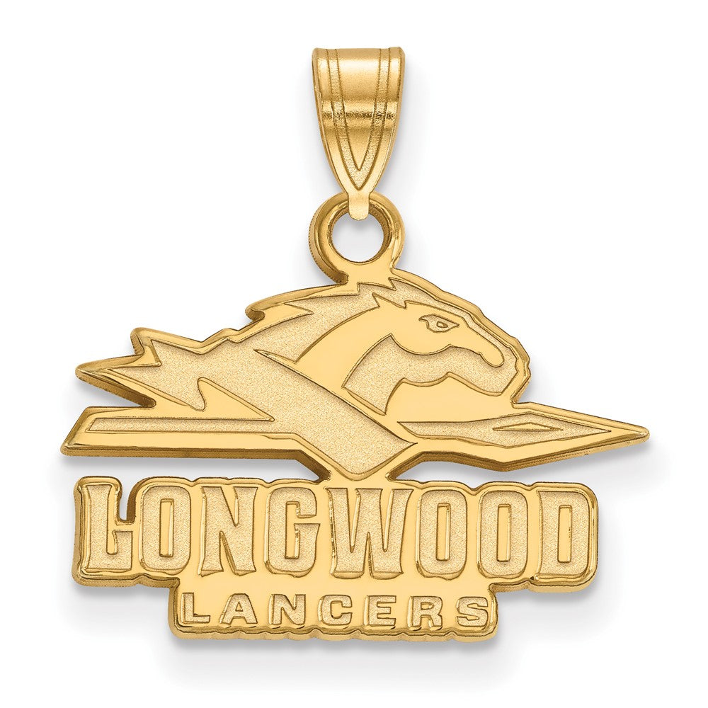 10K Gold Longwood University Small Pendant