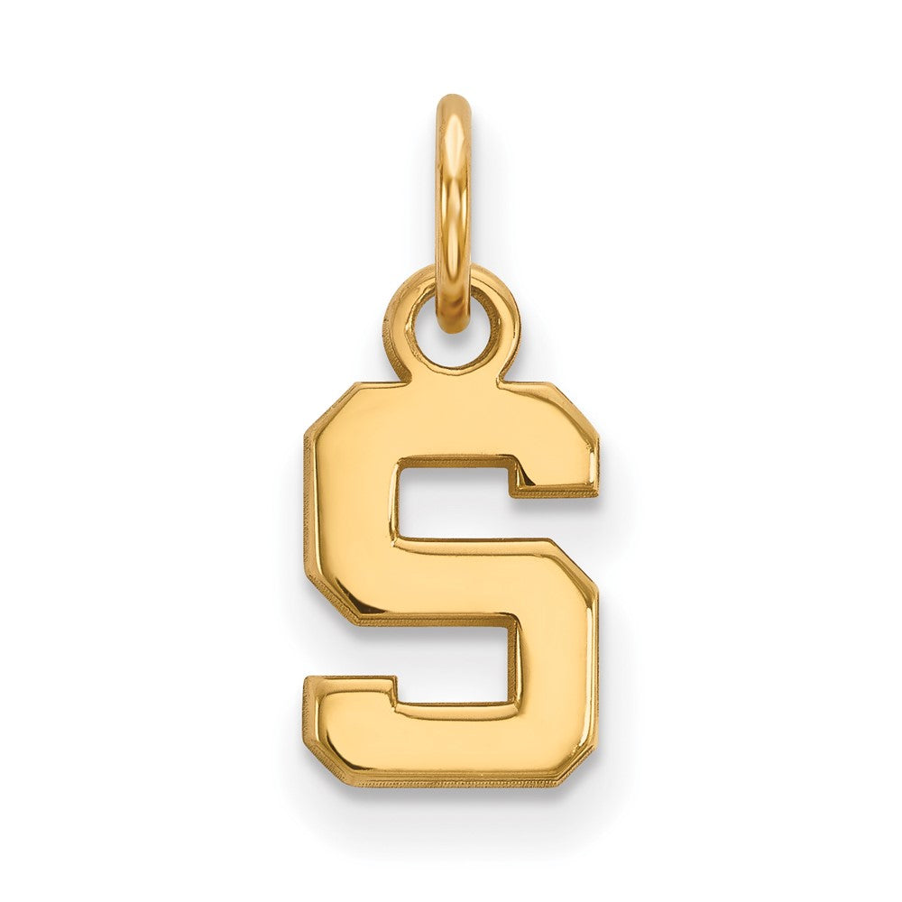 Sterling Silver Gold-plated Michigan State University XS Pendant