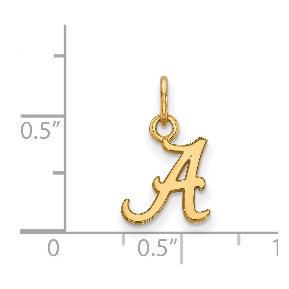 10K Gold University of Alabama XS Pendant