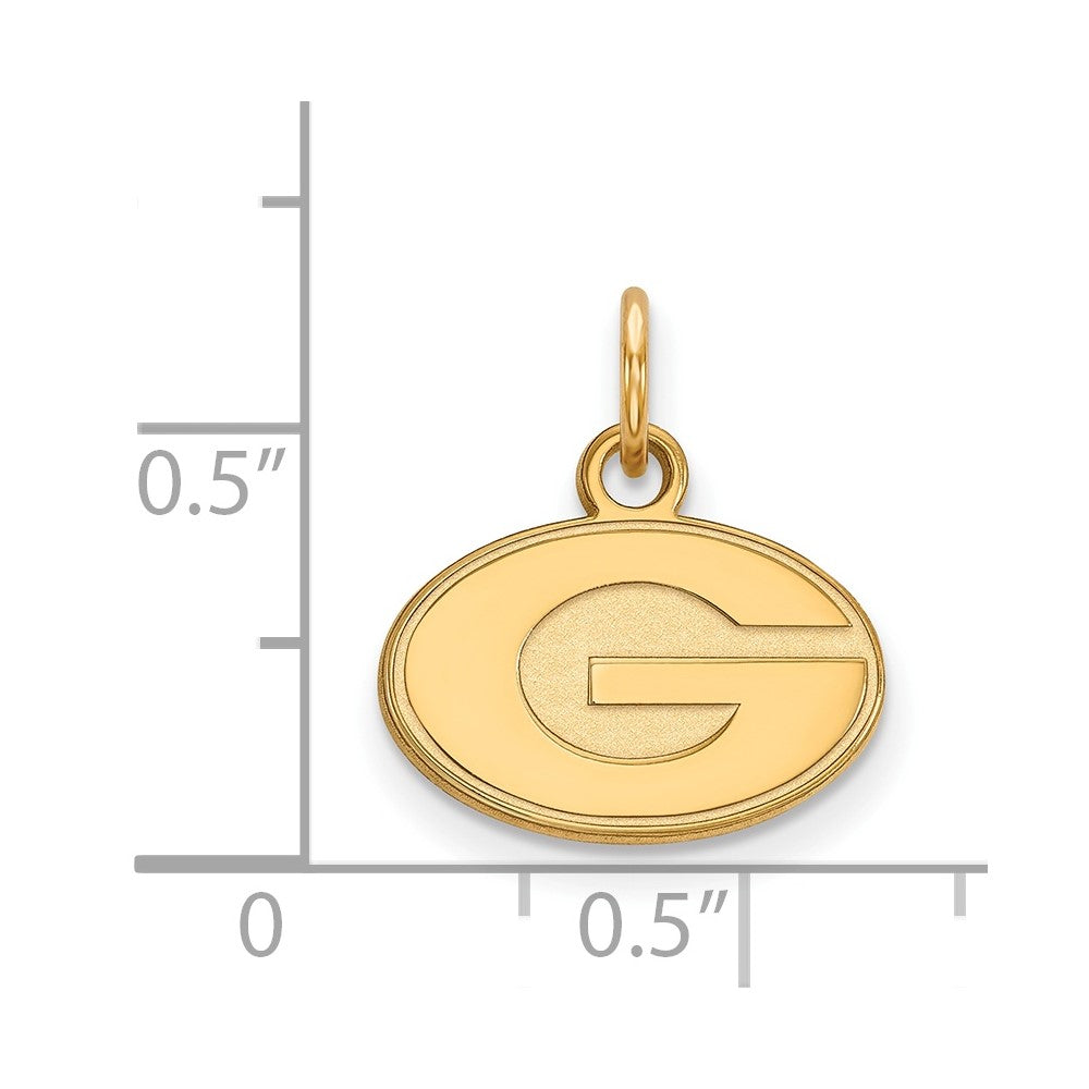 Sterling Silver Gold-plated University of Georgia XS Pendant
