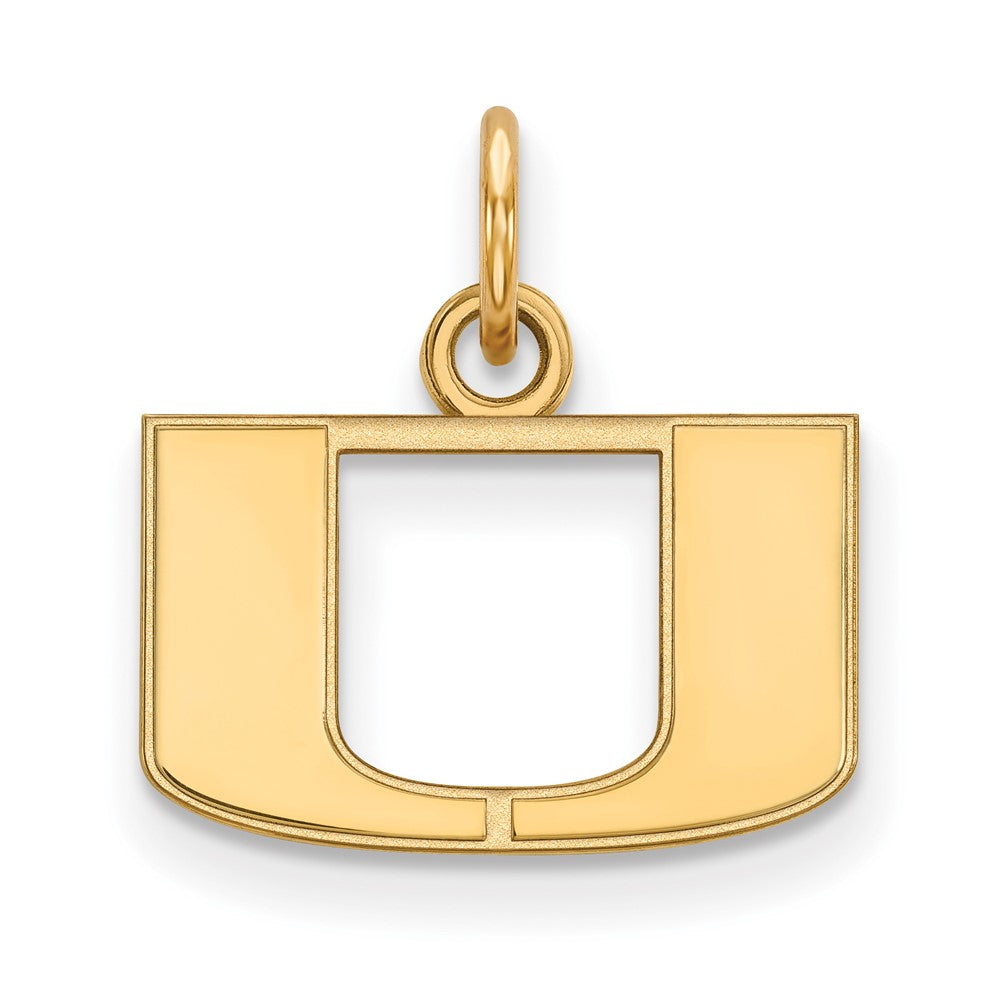 10K Gold University of Miami XS Pendant