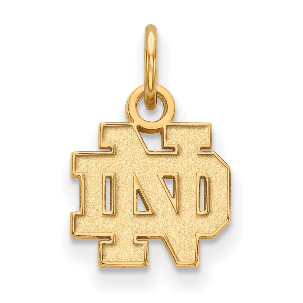 10K Gold University of Notre Dame XS Pendant