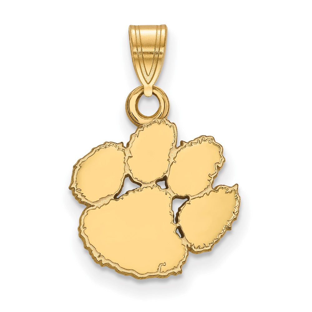 Sterling Silver Gold-plated Clemson University Small Pendant