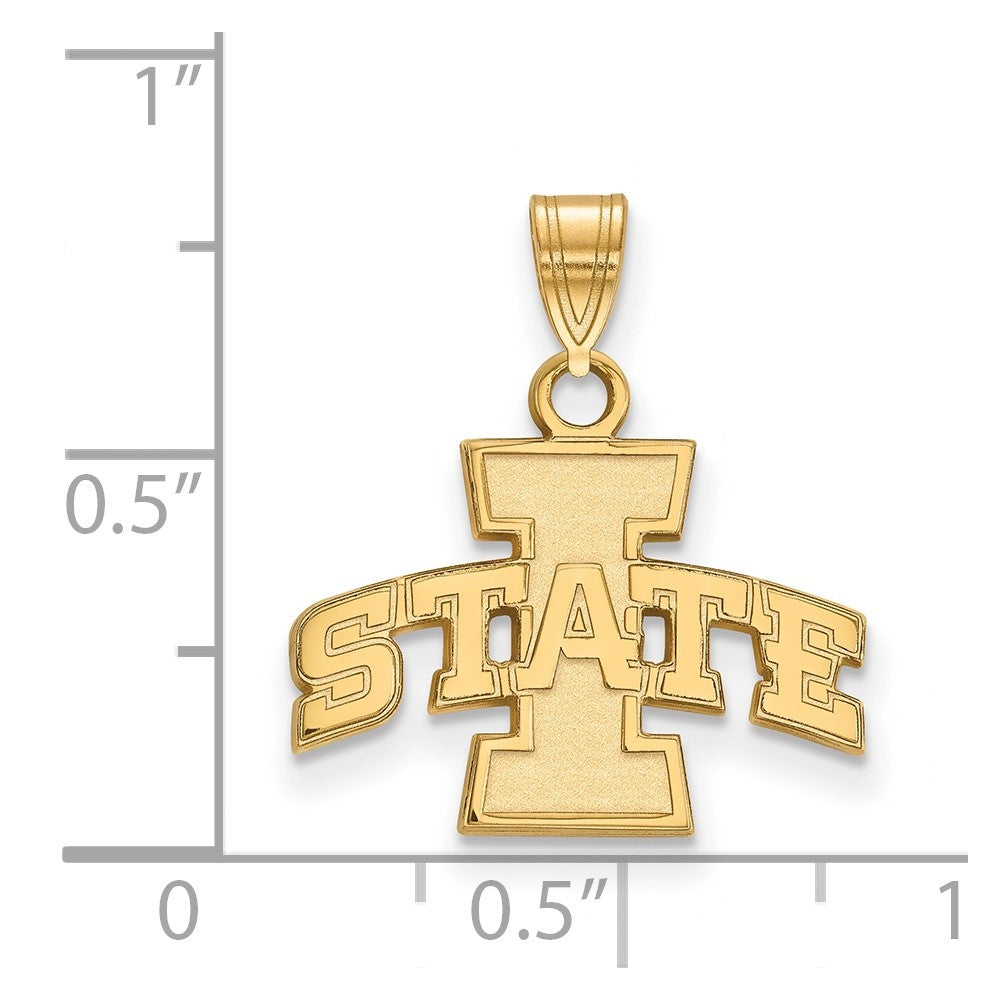 10K Gold Iowa State University Small Pendant