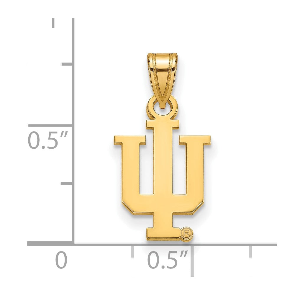 14K Gold Indiana University Small Pendant
