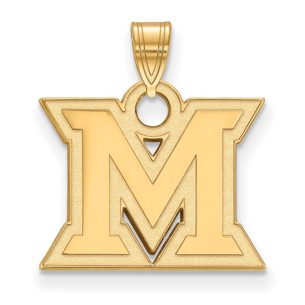 10K Gold Miami University Small Pendant