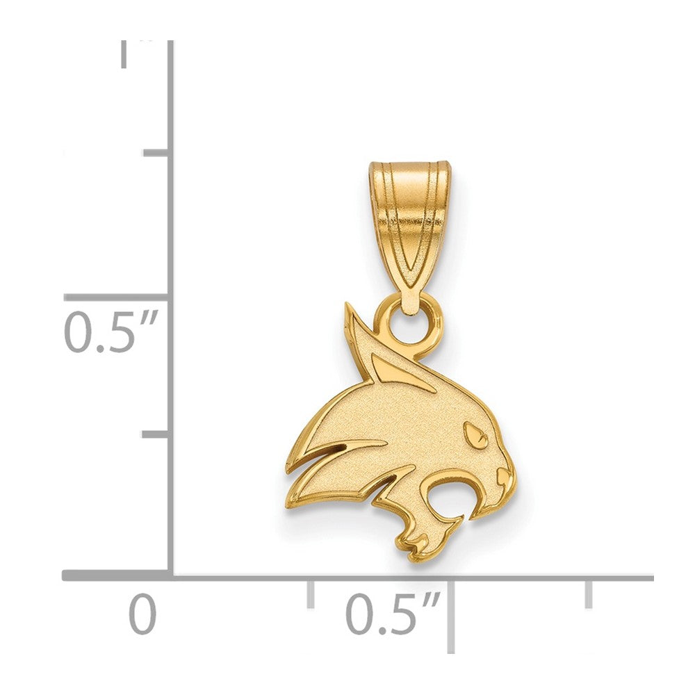 14K Gold Texas State University Small Pendant