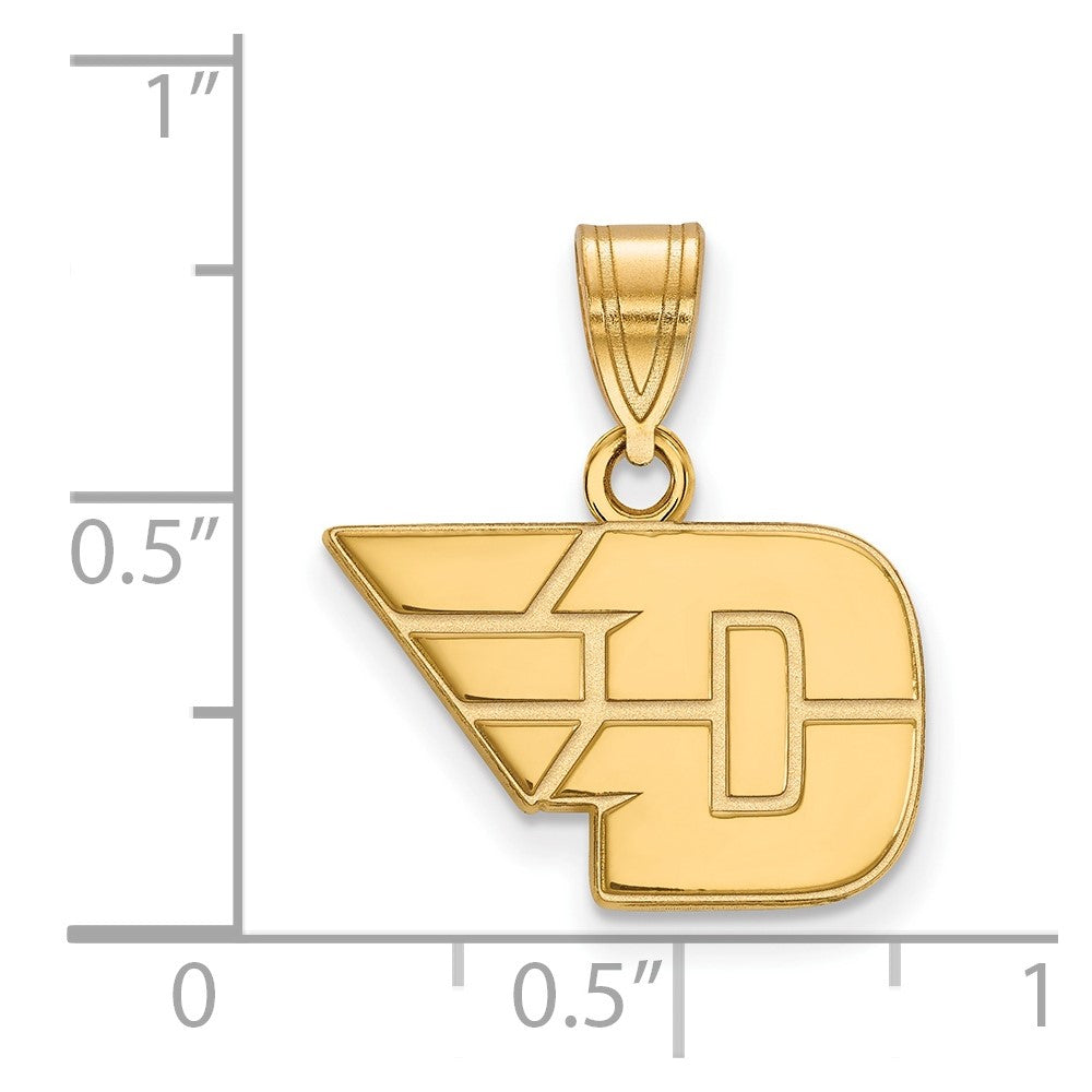 10K Gold University of Dayton Small Pendant