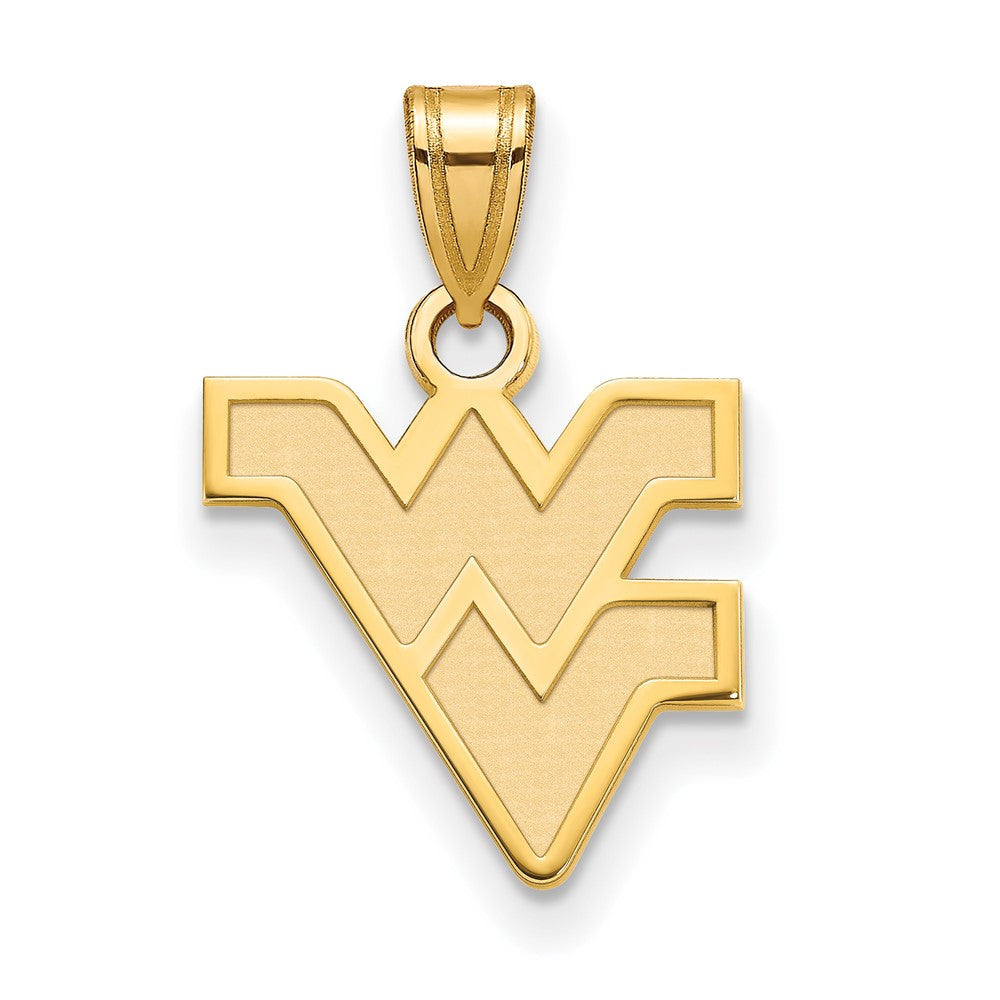 Sterling Silver Gold-plated West Virginia University Small Pendant