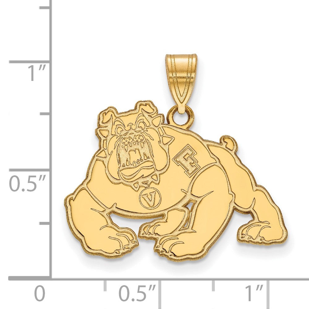 14K Gold California State University Fresno Large Pendant