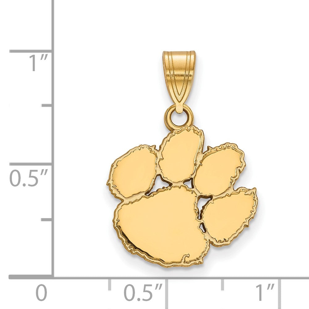 10K Gold Clemson University Medium Pendant