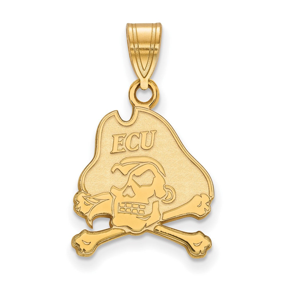 14K Gold East Carolina University Medium Pendant