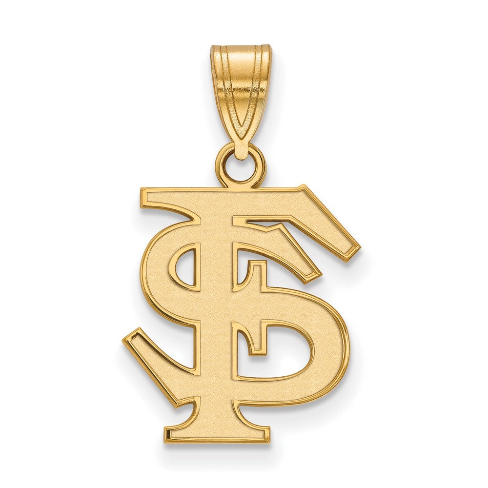 14K Gold Florida State University Medium Pendant