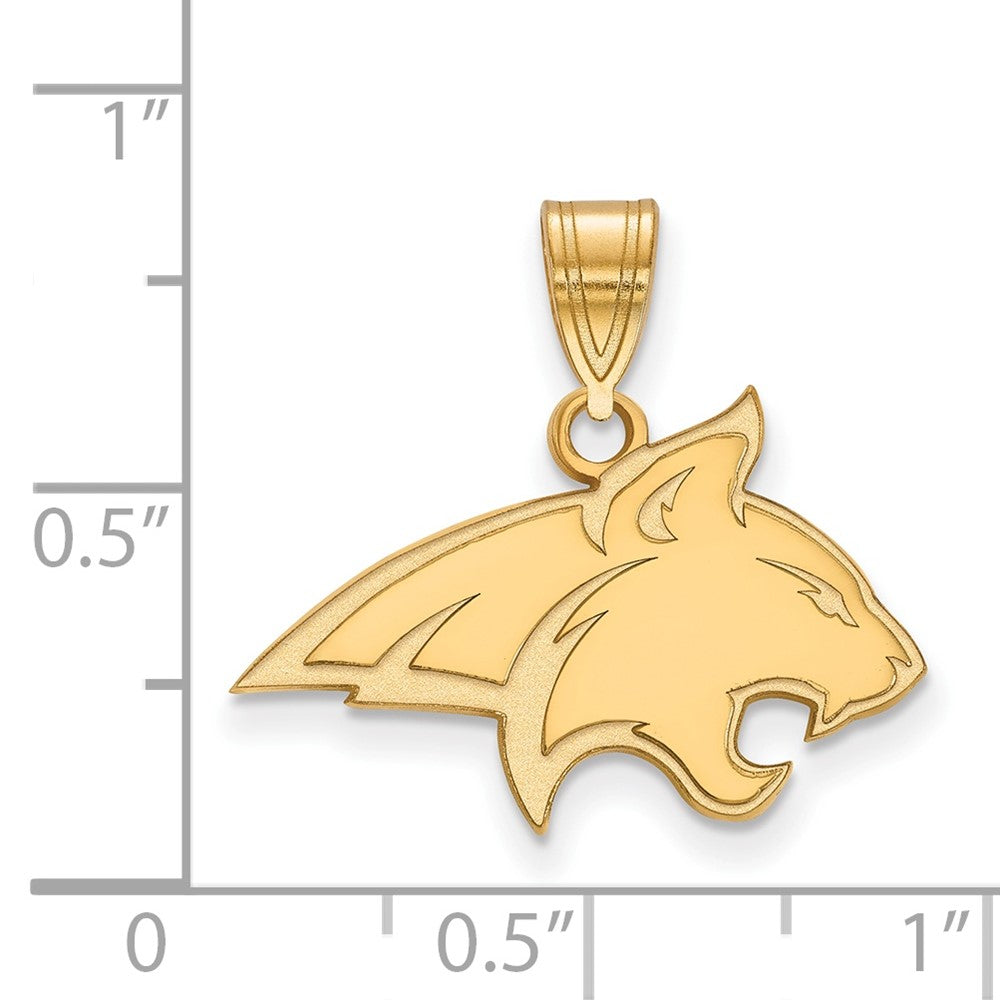 Sterling Silver Gold-plated Montana State U. Medium Pendant