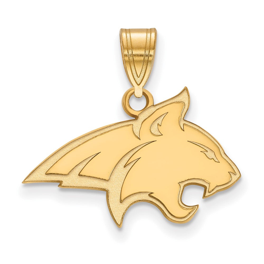 Sterling Silver Gold-plated Montana State U. Medium Pendant