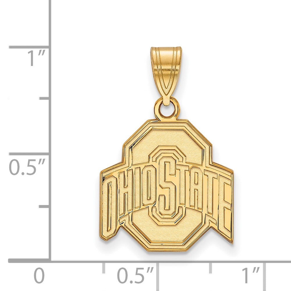 10K Gold Ohio State University Medium Pendant