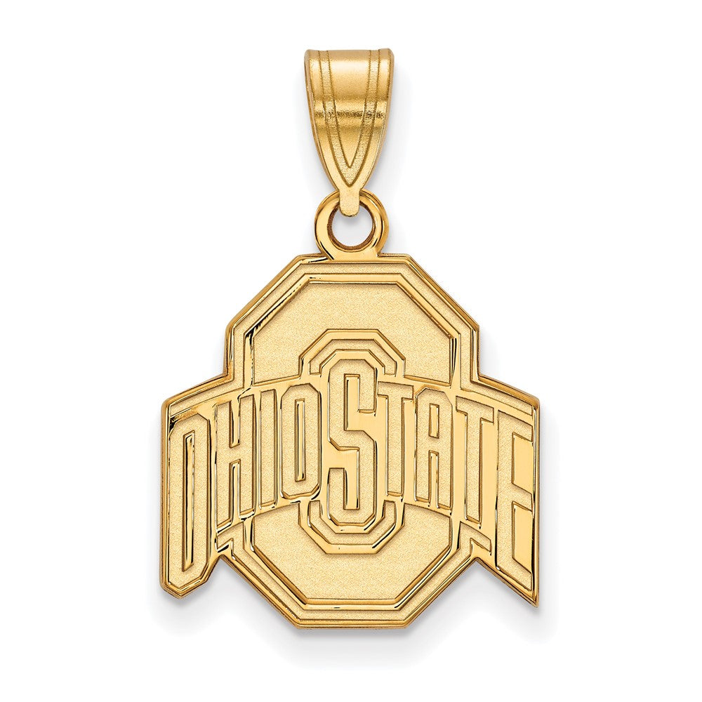 14K Gold Ohio State University Medium Pendant
