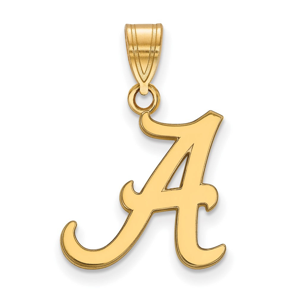 14K Gold University of Alabama Letter A Medium Pendant