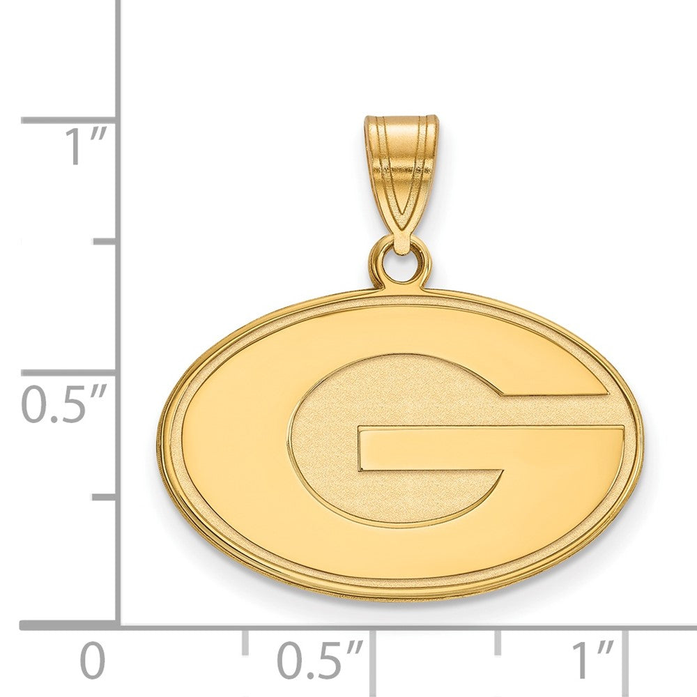 Sterling Silver Gold-plated University of Georgia Medium Pendant