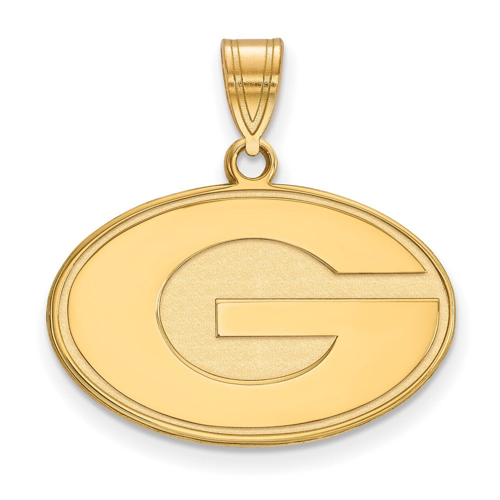 Sterling Silver Gold-plated University of Georgia Medium Pendant