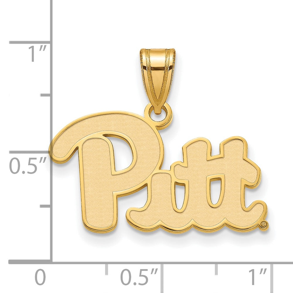 14K Gold University of Pittsburgh Medium Pendant