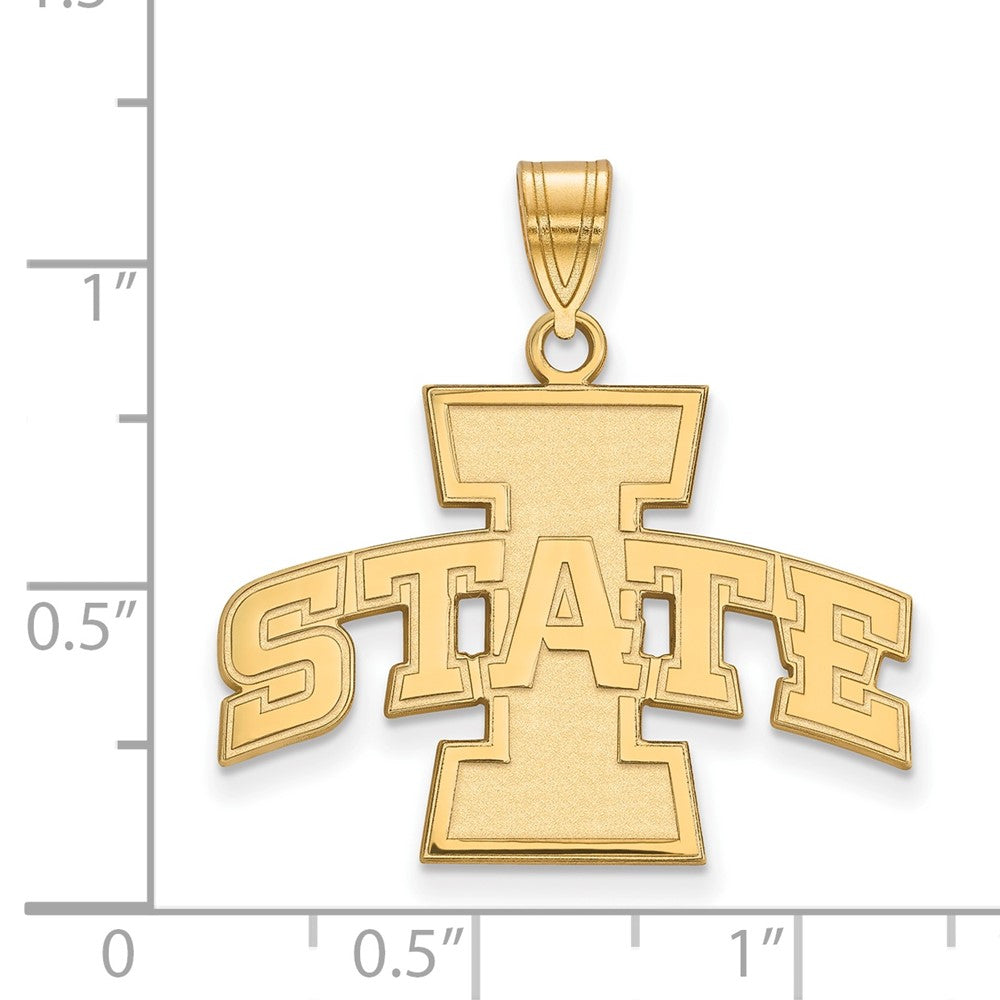 10K Gold Iowa State University Large Pendant