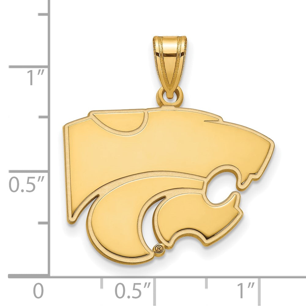 14K Gold Kansas State University Large Pendant