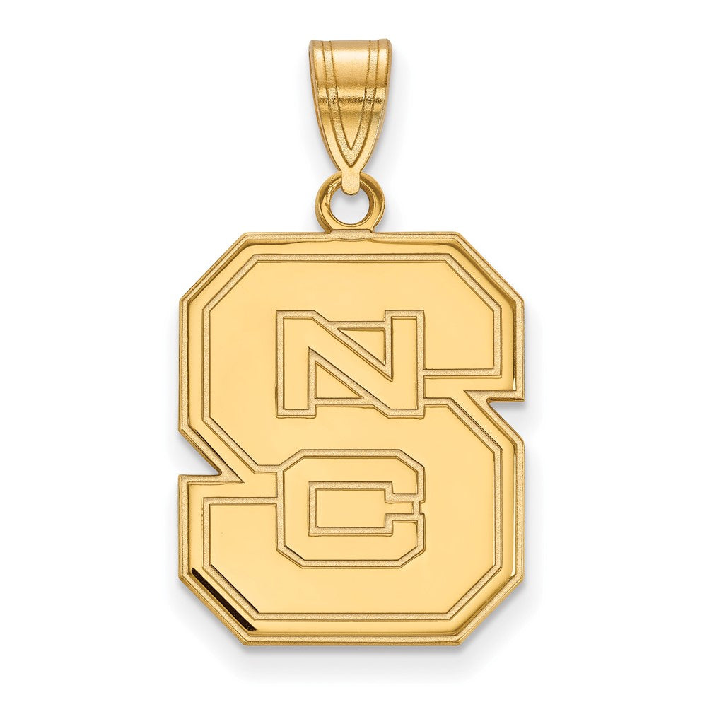 10K Gold North Carolina State University Large Pendant