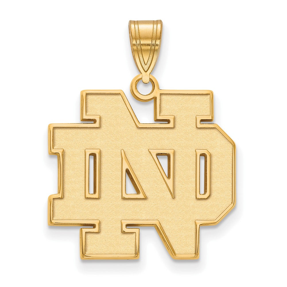 14K Gold University of Notre Dame Large Pendant